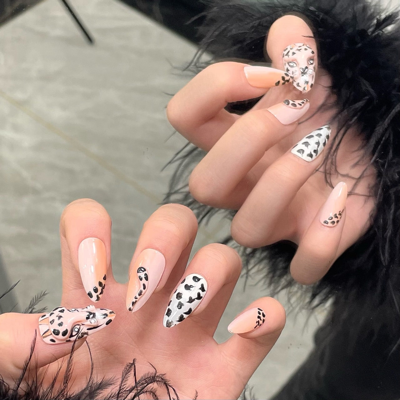 Leopard Elegance Nails