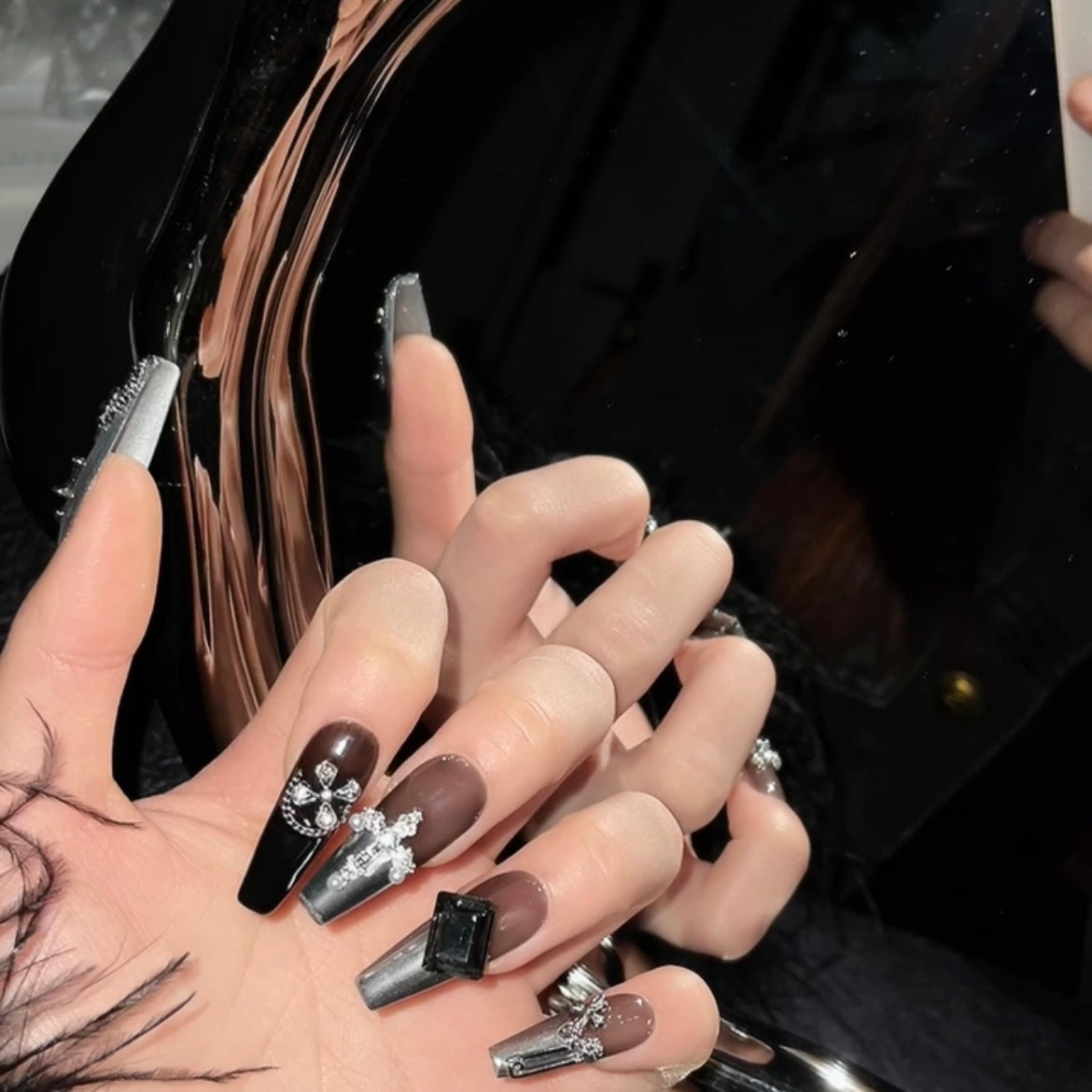 Gothic Glam Nails
