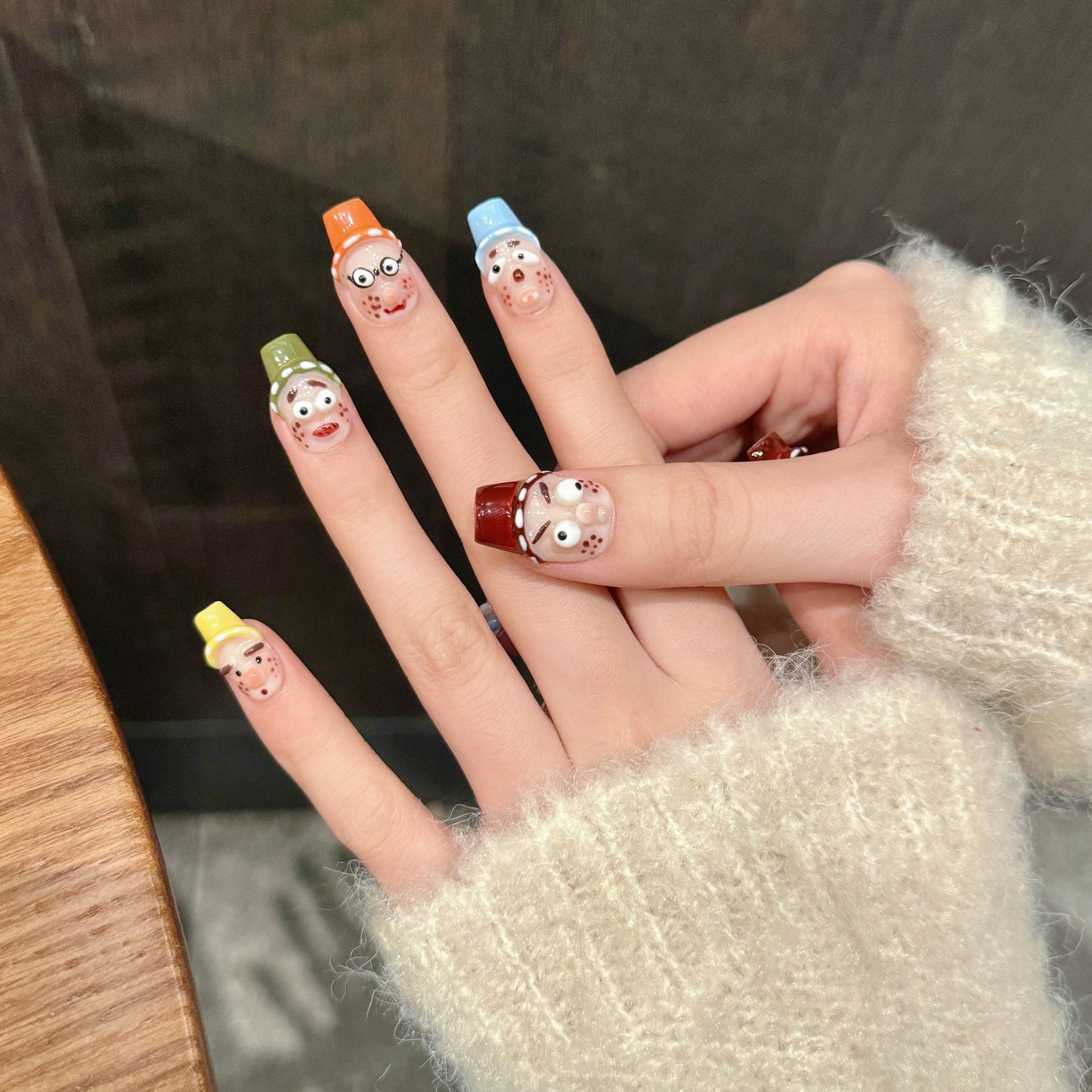 Funny Cartoon - style Press - on Nails
