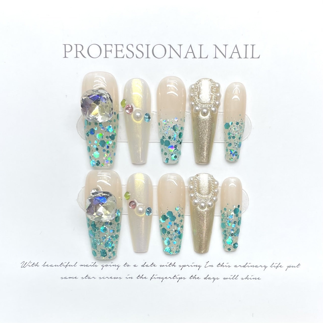 Sparkling Elegance Nails