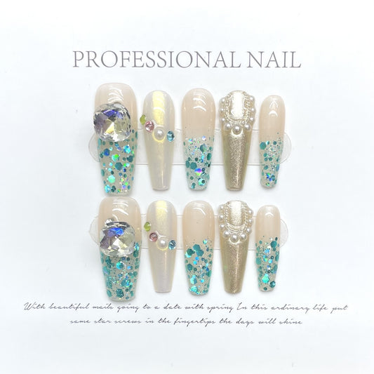 Sparkling Elegance Nails