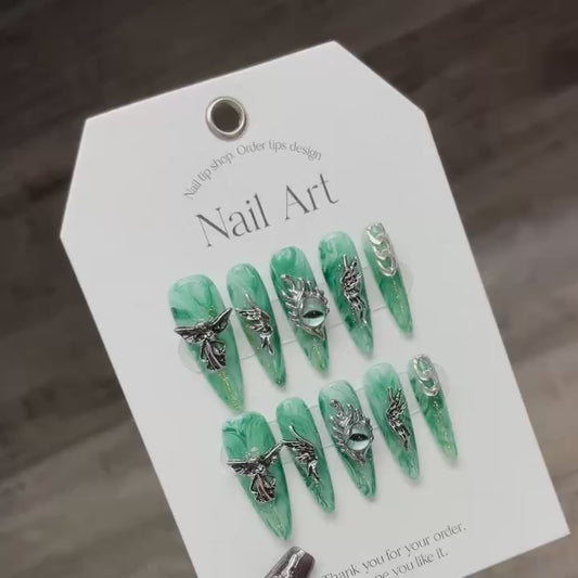 Green Mystic Nails